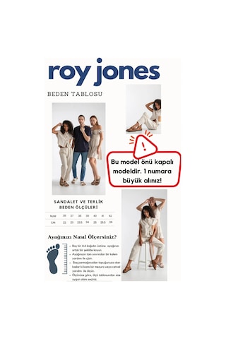 Roy Jones 1801 Ortopedik Sabo Aşçı Medikal Plaj Kadın Terlik 167800000336 14 Bej Bej
