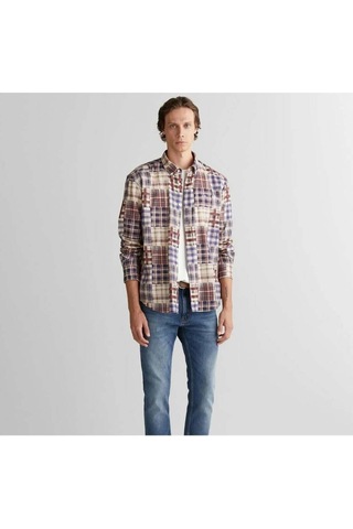Gant Erkek Bordo Relaxed Fit Gömlek-11406 Bordo