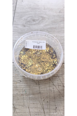 Boya İçerisine Katılan Sim Büyük Kesim Altın Sarı 50 Gr