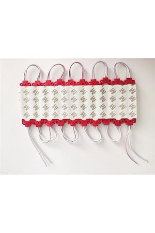 Replax Parmak Cob Led Kırmızı 12 Volt Su Geçirmez 10,lu 3m Bantlı