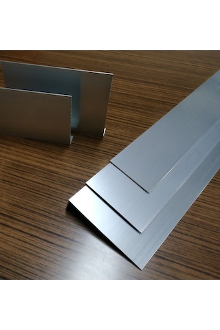 Alüminyum Kapialti L Koruma - Tekmelik 10 Cm 2 10 Cm Köşebent -75 Cm