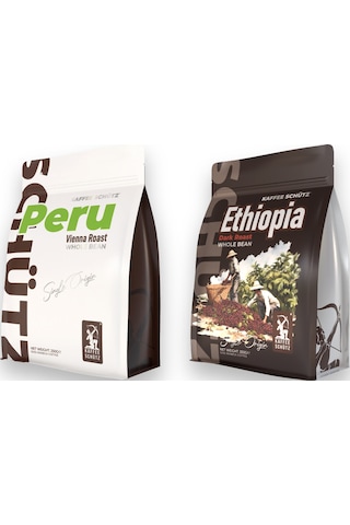 Peru Ethiophia - 250g X2 Çekirdek Kahve Çekirdek Kahve
