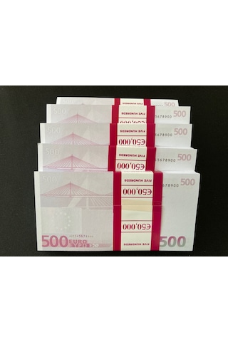 Yeni 5 Deste 500 Euro Geçersiz Eğlence Oyun Şaka Düğünde Para