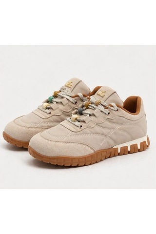 Papucumun Dünyası Kadın Sneaker Şık Tasarımlı Boncuk Detaylı Bej