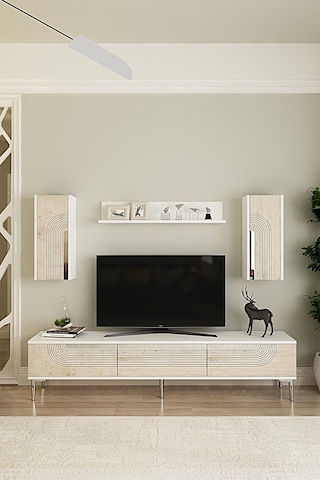 Tvr1803bts - Meyra Tvr180 Ünitesi Takım Beyaz-traverten-sılver 180cm Beyaz-traverten-sılver