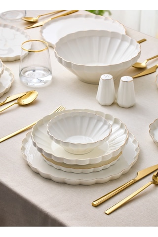 Aryıldız Rs Margaret Gold 54 Parça Porselen Yemek Takımı Ar263587