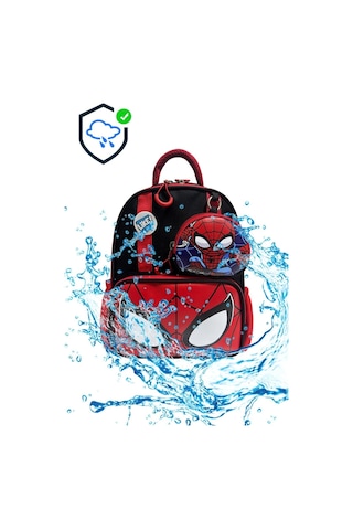 Örümcek Adam Deluxe Anaokulu Çantası, Örümcek Adam Kalem Çantası ,sanslı Suluk Matara MAvi