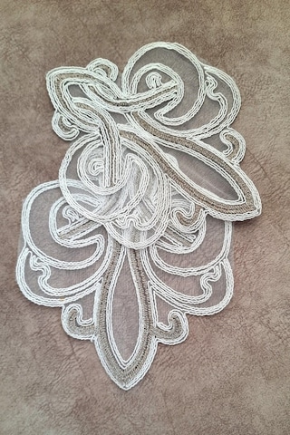 6 Adet Vizon Krem Fransız Tarzı Modern Bardak Altlığı & Kokteyl P Beyaz