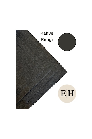 Kahve Rengi Metrelik Ince Keçe Kumaş Keçe 1 Mm Aktivite Keçesi Renkli Keçe 1 Metre 100 Cm X 100 Cm