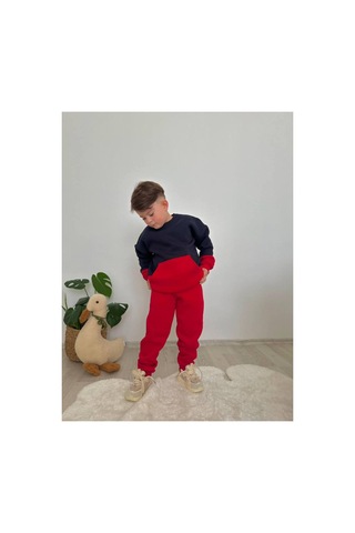 Jeliboomkidswear Erkek 2li Takım Kırmızı