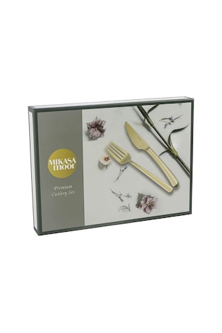 Mikasa Moor Brillante Gold 30 Parça Çatal Kaşık Bıçak Seti P050.372941 Altın