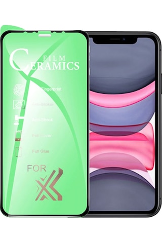 Apple Uyumlu iPhone 11 Ekran Koruyucu 9D Seramik Nano Tam Kaplayan Kavisli