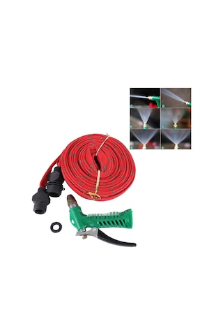 Sones 20 M Yüksek Basınçlı Bahçe Araba Hortumu Püskürtme Yıkama Suyu Tabancası