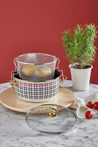 Neva N3288 Berry Kızartma Tenceresi-Kazayağı