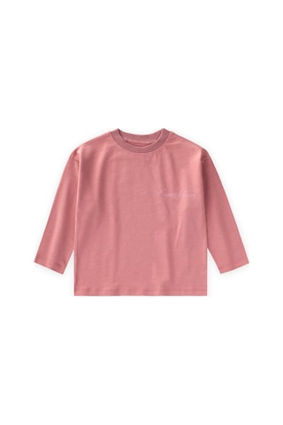 Cigit Sloganlı Uzun Kollu T-shirt 2-10 Yaş K Pembe
