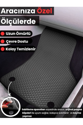 Volkswagen/tiguan- 2024-2026 İçin Yeni Nesil Eva Ful Paspas Seti-bagajlı- Metal Topukluk Dahil