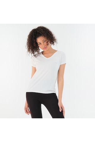 Slazenger Play Kadın Kısa Kol T-shirt Ekru St12tk291-122 001