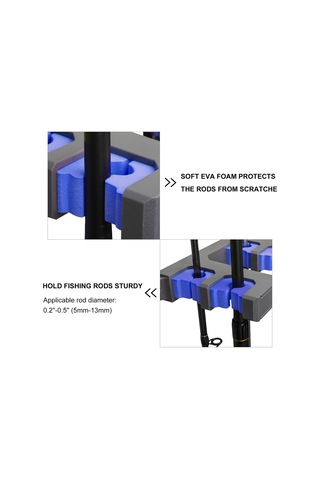 Lemestar 10 Adet Olta İçin Plastik-eva Köpük Depolama Rafı, Zara Yüklenir, Hasarı Önler Siyah Siyah