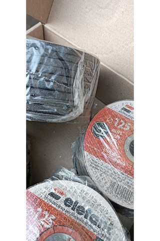 Metal İçin Düz Kesme Disk Taşı İnox 125 6.0 22.23 T29 Kutuda 10 Adet