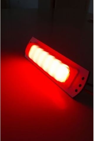 SU GEÇİRMEZ LED LAMBA MARİNE YAT TEKNE KARAVAN 12V -15CM KIRMIZI