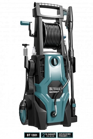 Butools ST-16 180 Çelik Şanzuman Musluk ve Kovadan Çekme Yüksek Basınçlı Yıkama Makinesi Mavi