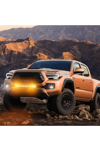 Cree Led Beyaz Turuncu 81 Cm Led Flaş Çakar Projektör Işık Çubuğu 5 Mod Off Road Spot Sel Kombo Delici Yayıcı Çalışma Lambası Pod Araç Kaput Tampon Ta
