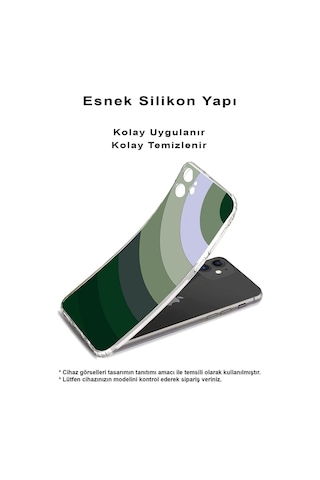 Xiaomi Redmi Note 11r Uyumlu Kamera Korumalı Renk Cümbüşü C Tasarımlı Şeffaf Kılıf