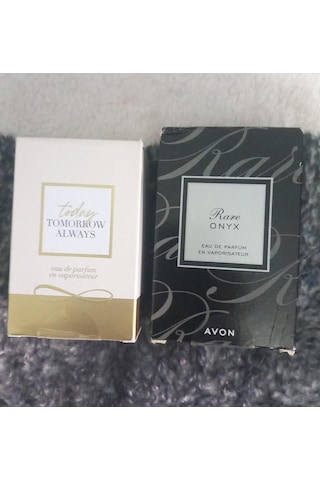 Avon Rare Onyx Kadın Parfüm Edp 50 Ml. Ve Avon Today Kadın Parfüm Edp 50 Gül Ağacı - Hanımeli