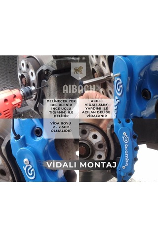 Kia Mavi Kaliper Kapak Seti 4 lü