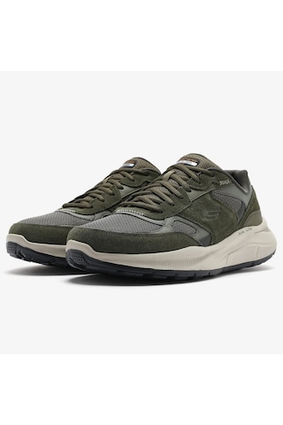 Skechers Equalizer 5.0-rondor Memory Foam Leather Mens Sneaker Hafızalı Taban Hakiki Deri Erkek Ayakkabı Haki Yeşil