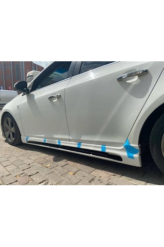 Chevrolet Cruze Rieger Yan Marşpiyel Seti Plastik 2 Adet Mat Siyah 2009 2010 2011 2012 2013 2014 Karlık+ek+bodykit