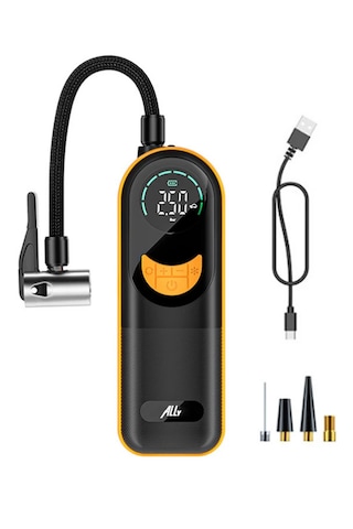 Dijital Basınç Göstergeli Oto Lastik Şişirme Pompası Hava Kompres