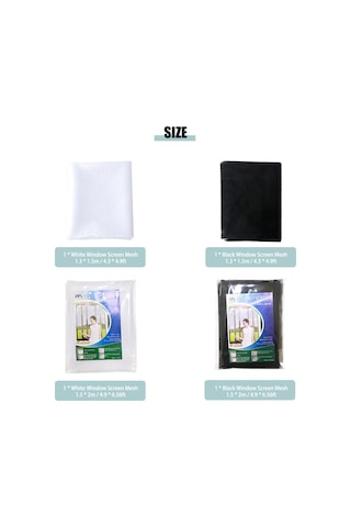 Tenfowee Beyaz Nylon Pencere Teli 1.3x1.5m Komar Ve Haşere Engeli Özlük Yapışkanlı Kesilebilir Dıy Kurulum Dayanıklı Ve Yıkama Uygun
