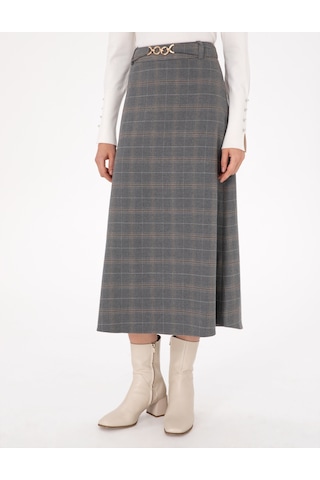 Pierre Cardin Kadın Gri Etek Dokuma 50292639-vr024 Gri