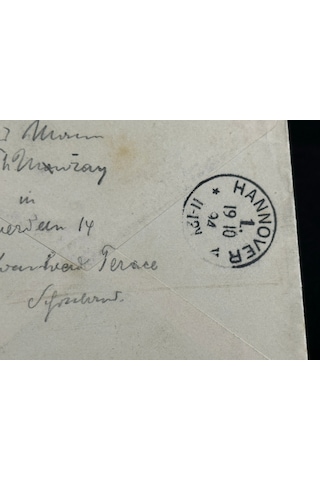 Deutsches Reich 1894 Yılında Alman İmparatorluğu Döneminde Postadan Geçmiş Zarf Reichspost 10 Pfennig Pullu