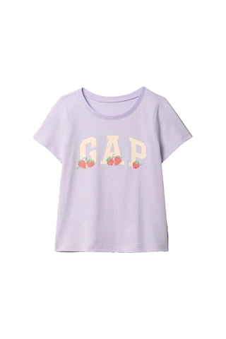 Gap Logo Grafikli T-shirt - 710283-10021 Lila