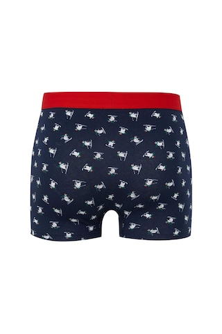 Defacto Erkek Yılbaşı Temalı Boxer E0040ax24cwnv135 Lacivert