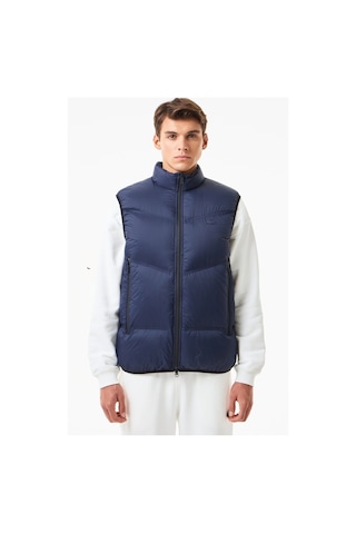 Lacoste Down Fill Mens West Dik Yaka Kaz Tüyü Erkek Yelek Lacivert Lacivert
