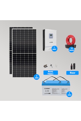 Cks Enerjı 3kw Hazır Solar Paket Kolay Kurulumm Minimum Paket