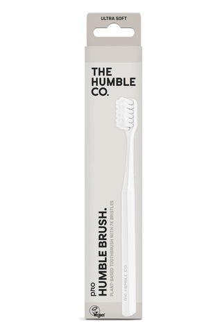 The Humble Co. Brush 7.000 Kıl İçeren Bitki Bazlı Yeyişkin Diş Fırçası Beyaz