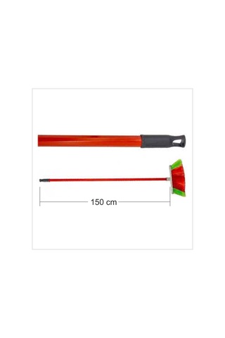 Geniş 25 Cm Boya Rulolu Merdaneli Oto Yıkama Fırçalı 150cm Sap