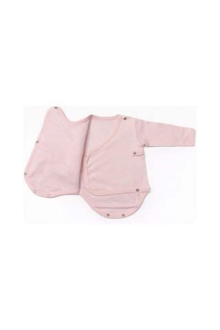Kardeşler Baby 3'lü Kendinden Eldivenli Çıtçıtlı Body Pembe
