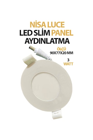 Sıva Altı Led Aydınlatma Paneli 12 Watt Tasarruflu Beyaz Işık