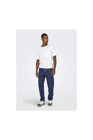 Only & Sons Only&sons Erkek Kot Pantolon 22028835 Medium Blue Denim