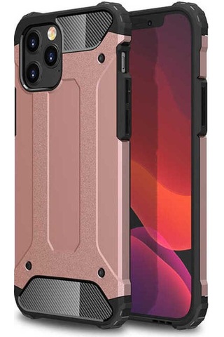 Apple Uyumlu iPhone 12 Pro Max Csm Zore Crash Silikon Kılıf-rose Gold