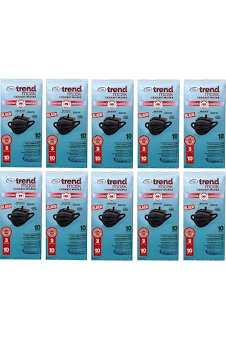 Trend Mask Yumuşak Elastik Kulaklı Maske 10 x 10'lu