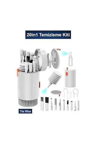 20in1 Bilgisayar, Laptop, Klavye, Telefon, Kulaklık Airpod Temizleyici Fırça Kit Temizleme Seti