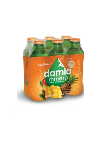 Damla Minera Mango Ananas Aromalı Maden Suyu 6 x 200 ML
