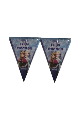 Elsa Flama Frozen Karlar Ülkesi Doğum Günü Parti Flaması 2mt