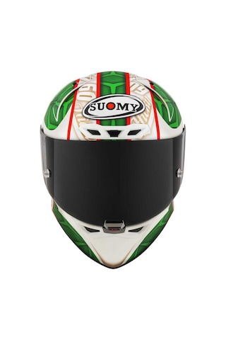 Suomy S1-Xr Gp Hıckman Edition 2023 Kapalı Kask Mat Beyaz - Yeşil